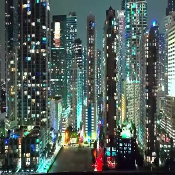 Magnificent views of the city at night