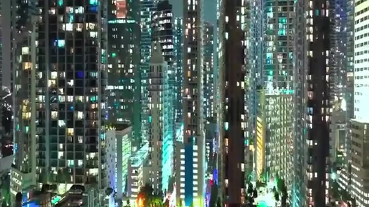 Magnificent views of the city at night