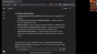 Security Agreement for Privacy Re Collection BioMetric Data