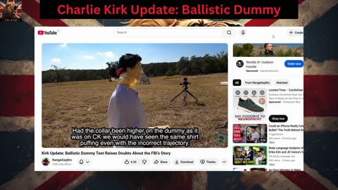 Charlie Kirk Update Ballistic Dummy
