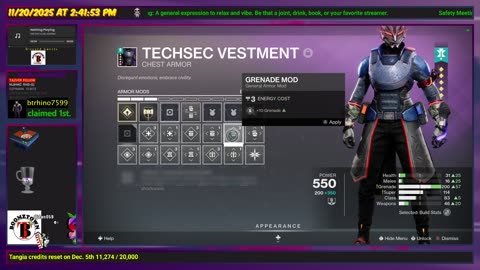 Destiny 2 - 11/20/25 Wandering the wastelands searching for purpose. | D2-18,788 hrs