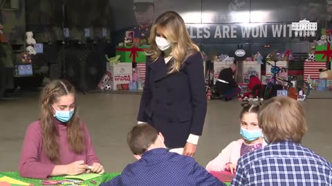 Trump Archive ✅ First Lady Melania Trump Participates in a Toys for Tots Event
