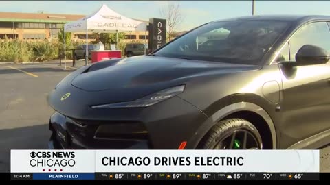Test driving some electric vehicles at Chicago Drives Electric