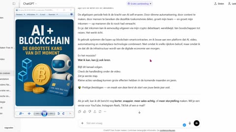 AI plus BLOCKCHAIN combinatie - DE GROOTSTE KANS OP DIT OGENBLIK - TOP TEAM ROB BUSER