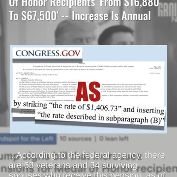 Fact Check: Trump Did NOT Increase MONTHLY Pension Of Living Medal Of Honor Recipients To $67,500