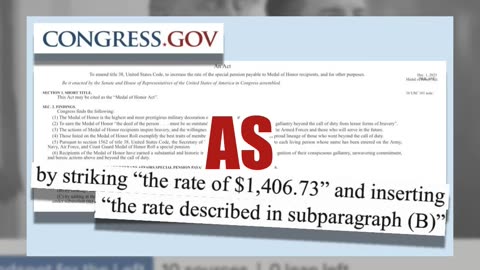Fact Check: Trump Did NOT Increase MONTHLY Pension Of Living Medal Of Honor Recipients To $67,500