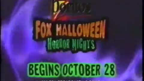 October 22, 1996 - Promo for 'Fox Halloween Horror Nights'