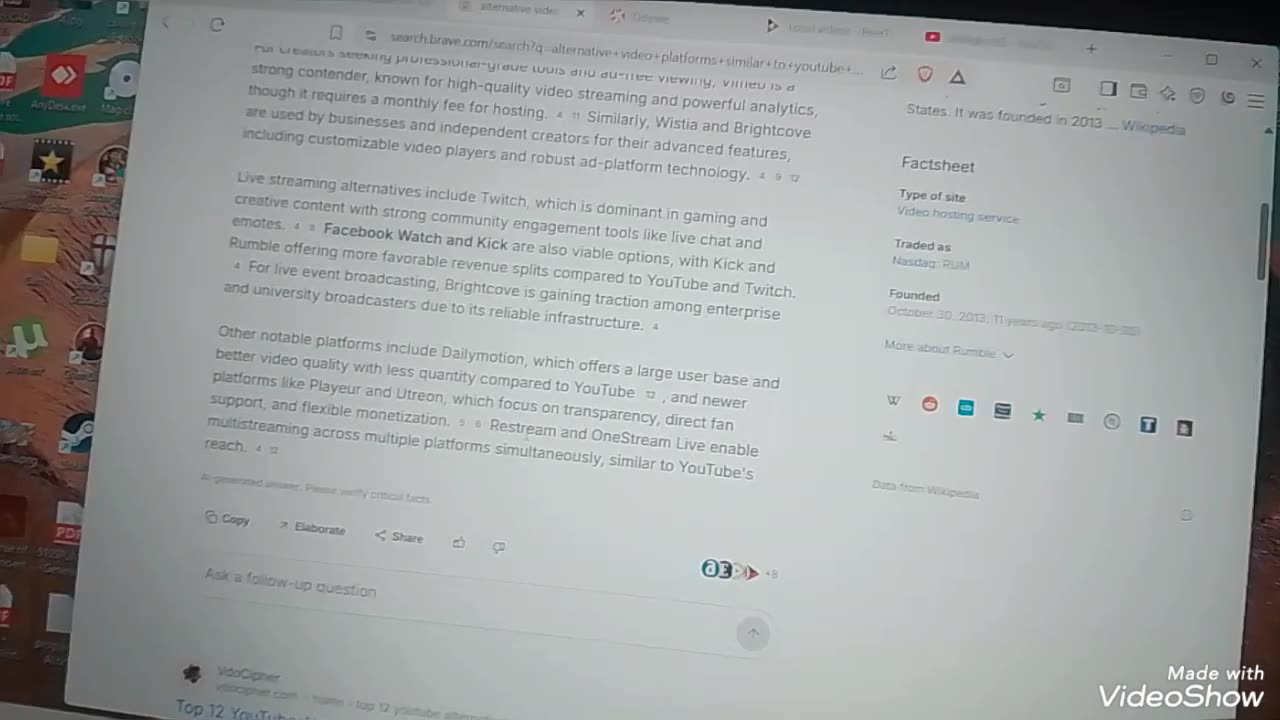 Până și pe Rumble am shadowban