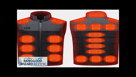 TENGOO HV-21D 21 Zones Heating Vest Rechargeable Smart Thermal Warm Washable Color Review