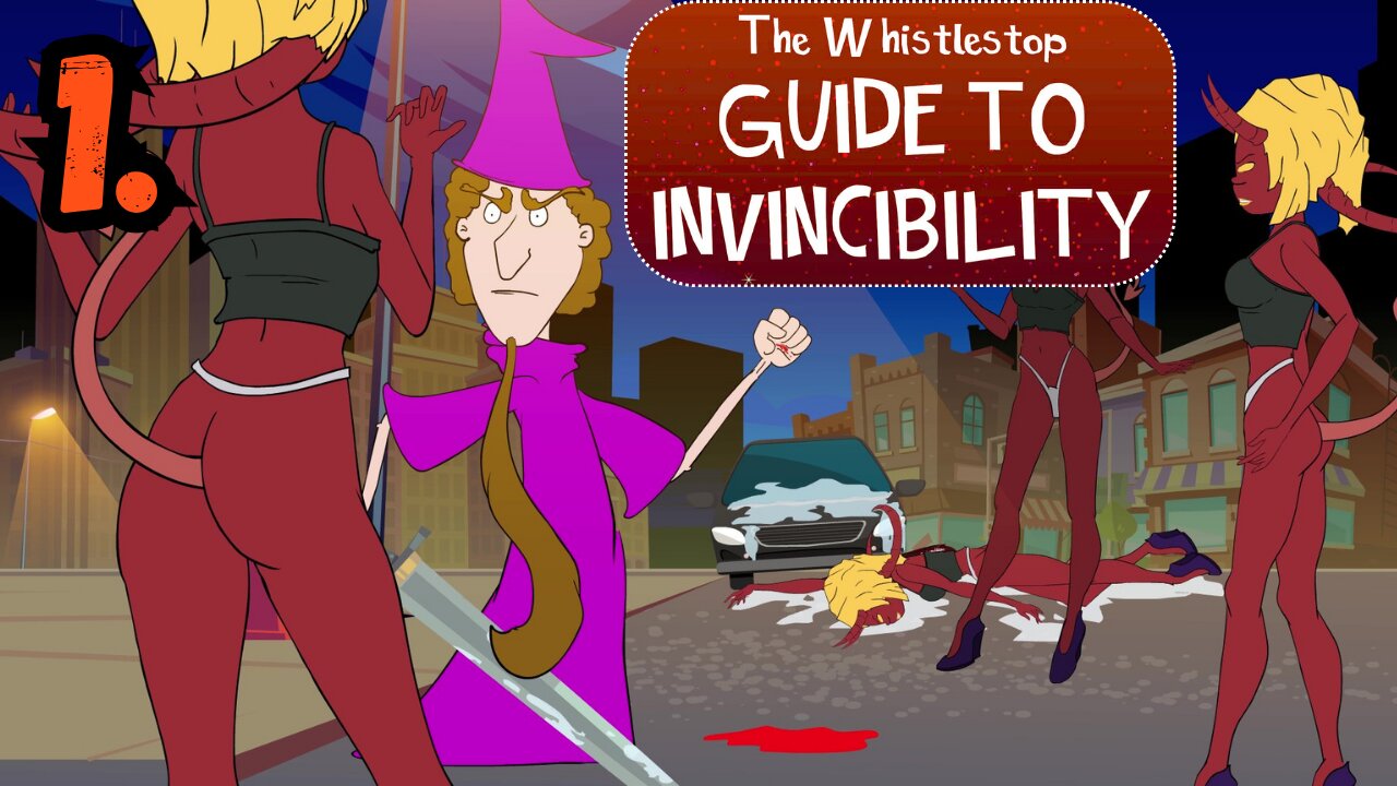 The Whistlestop - Episode 1 - Wiz fights demon ladies of the night with a sword!