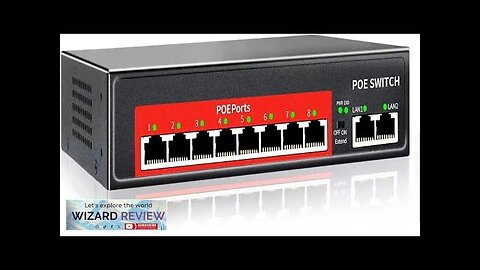 AI PoE Switch (8 POE Ports +2 Uplink) 802.3af/at PoE+ 100Mbps 120W Review