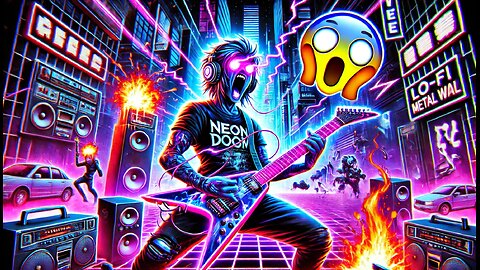 Neon Doom – Lo-Fi Metal Waves 🎸🌌🔥