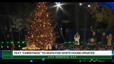President Trump and First Lady Melania Trump Light The National Christmas Tree