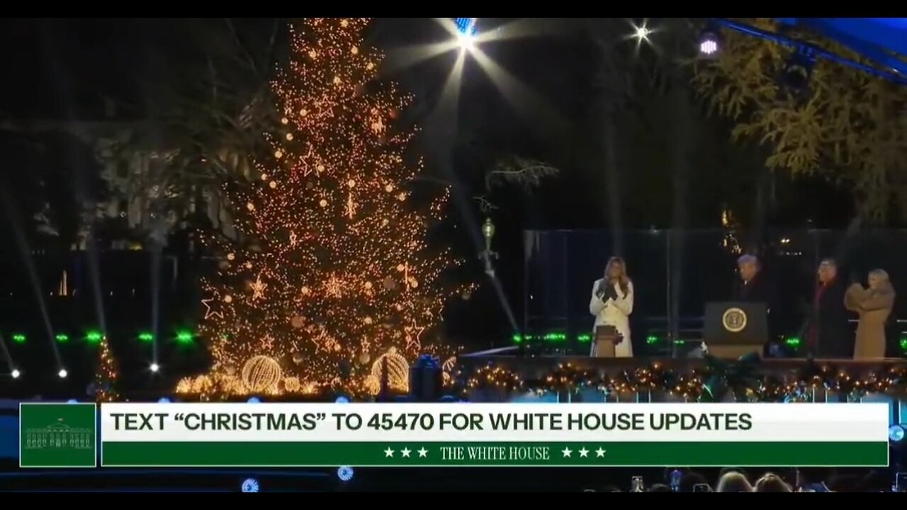 President Trump and First Lady Melania Trump Light The National Christmas Tree