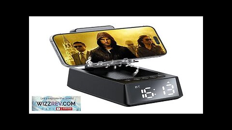 Cyboris S207 Wireless bluetooth Speaker Alarm Clock Stand LED Display Folding Bracket Review