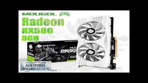 MOUGOL New Video Card AMD Radeon RX580 8GB 2048SP White Gaming Graphics Review