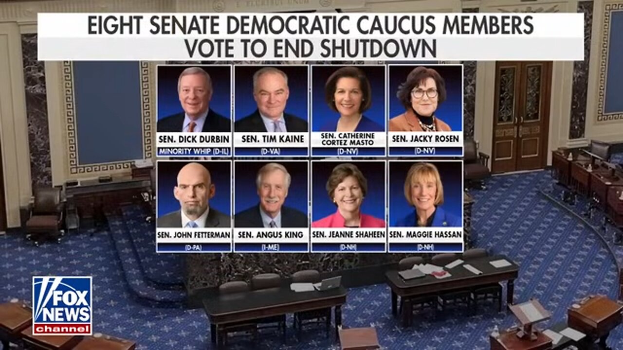 BREAKING: Eight Democratic Caucus members break with party to end shutdown