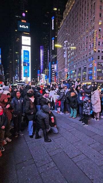 The famous show in Time square in New York city.