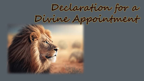 Declaration for a Divine Appointment