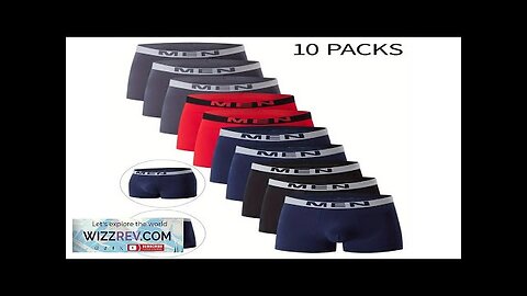 10PCS Men's Underwear Solid Color Boxer Briefs Breathable & Comfortable Flat Pants Review