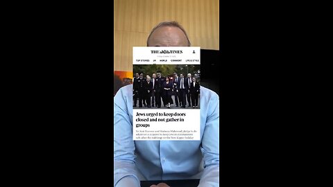 UK Govt to Jews: Stay indoors & Close doors