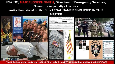 TO UNITED STATES INC MAJOR SMITH, DIRECTOR OF EMERGENCY WHO ORDERED THE SEXUAL ASSAULT