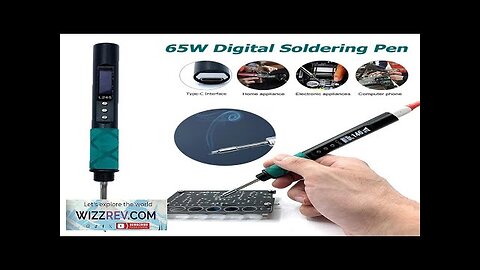 65W L245 Electric Soldering Iron Power Supplying Aluminum Alloy CNC Shell QC Review