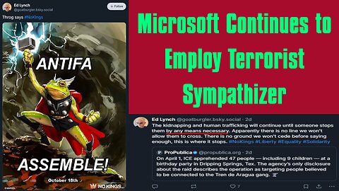 Microsoft Continues To Employ Terrorist Sympathizer
