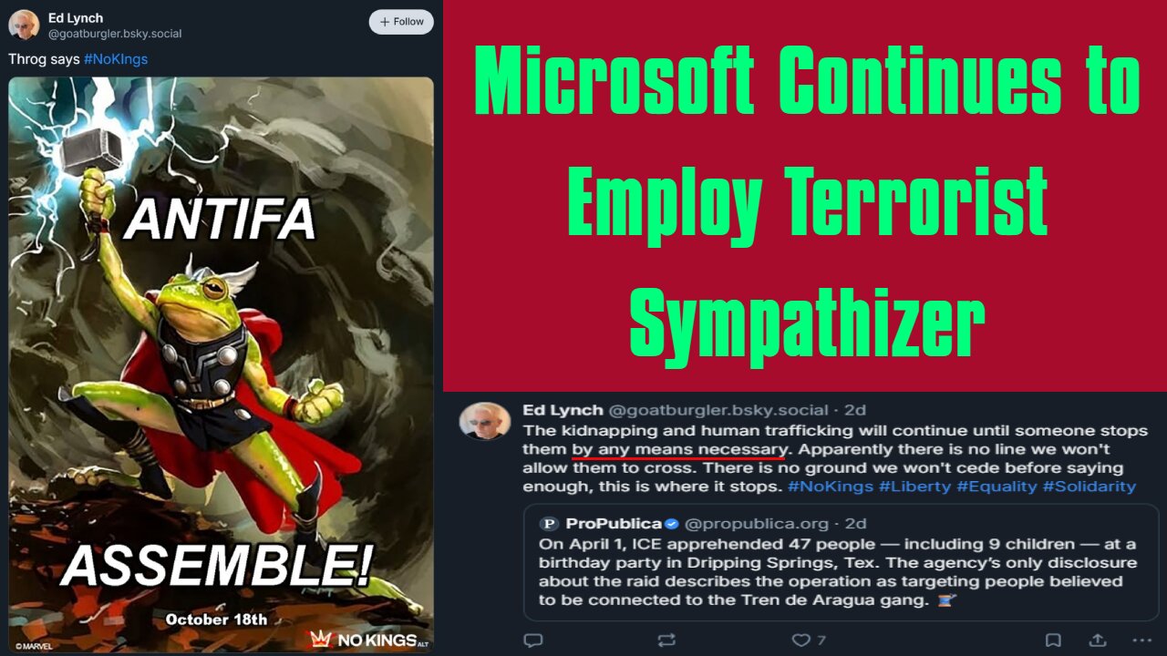 Microsoft Continues To Employ Terrorist Sympathizer