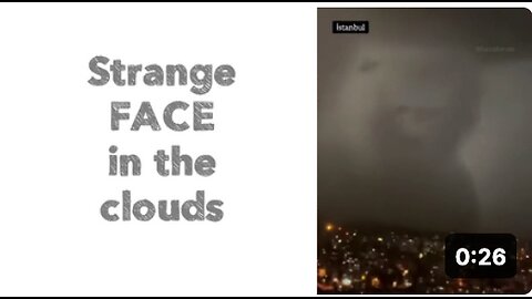 Strange face in the clouds