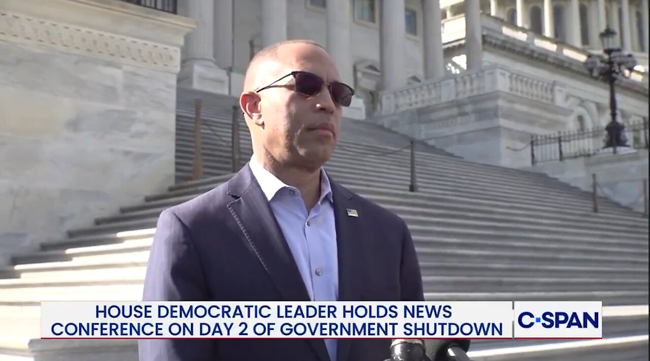 Hakeem Jeffries Thinks "Public Sentiment" Will Get Republicans To Cave...