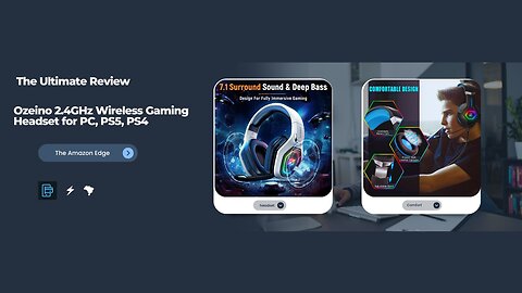 The Ultimate Review: Ozeino 2.4GHz Wireless Gaming Headset for PC, PS5, PS4