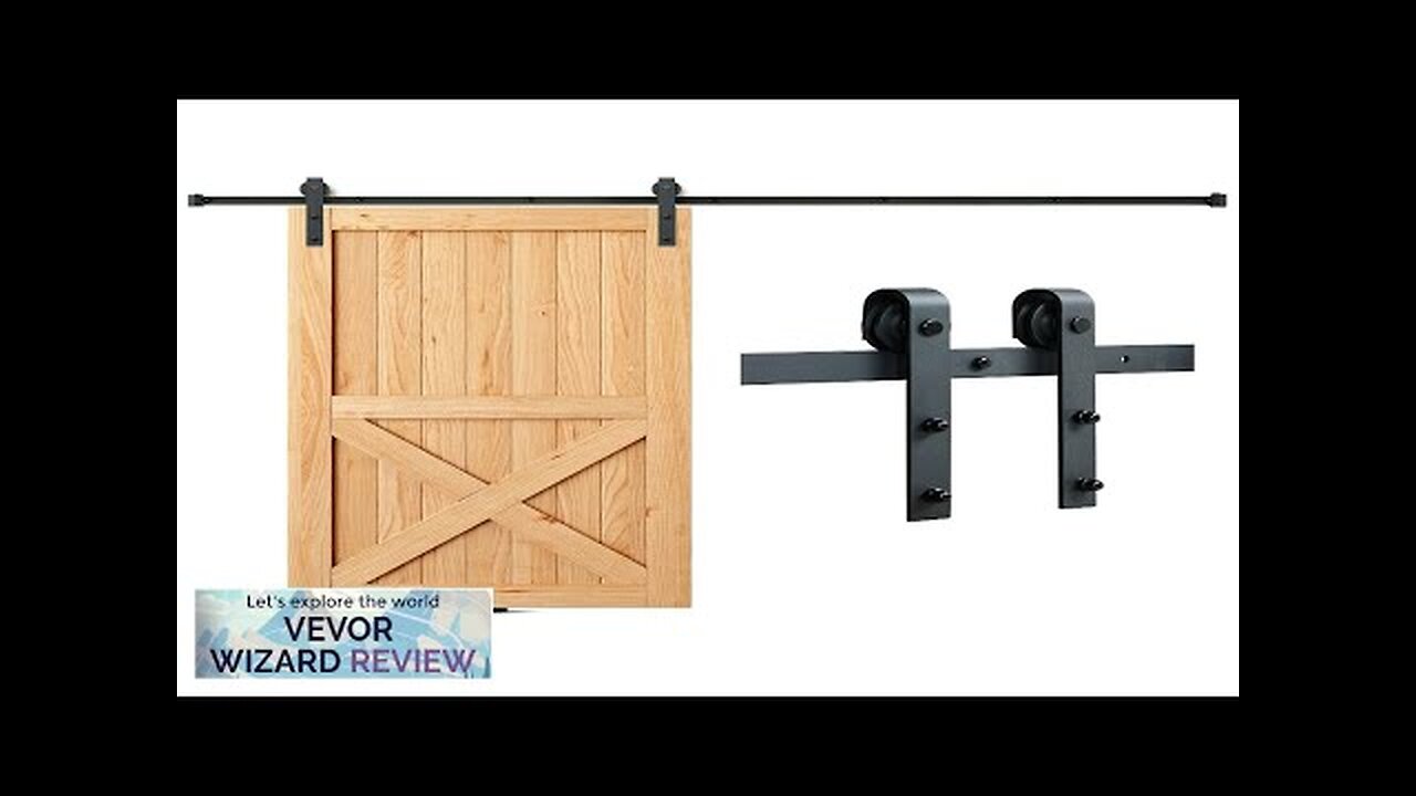 VEVOR 10FT Sliding Barn Door Hardware Kit 330LBS Loading Heavy Duty Barn Review