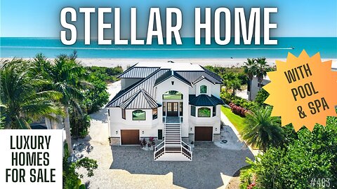 Sanibel's $6.5M Gulf Front Dream: 4BR Beach Estate Tour! 🏖️