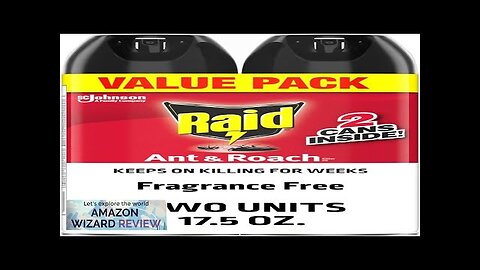 Raid® Ant & Roach Killer Spray Fragrance-Free 17.5 Oz Pack Of 2 Review