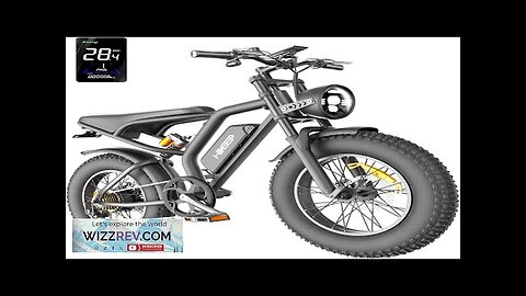 Electric Bike for Adults 20 inch Fat Tire Ebike with 1000W Motor Review