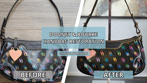 How to Clean & Restore a Vintage Dooney & Bourke Y2K Shoulder Bag | Rare Thrifted Find | Rainbow Bag