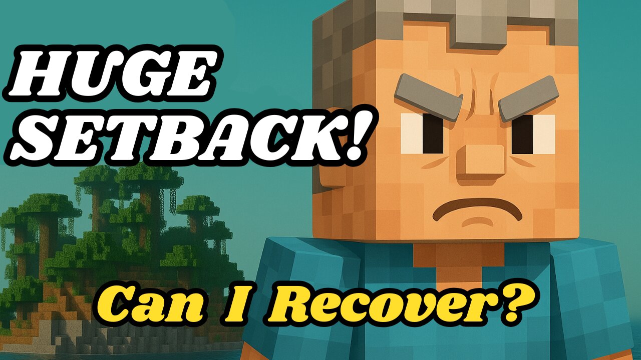 Minecraft Dad Challenge: HUGE Setback… But Can I Recover? (Day 8 Highlights)