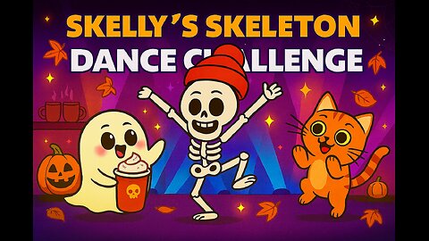 Skelly’s Skeleton Dance Challenge 💀👻 | Fun Halloween Party for Kids