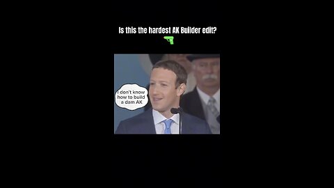 Don’t be a zucker build that mother trucker