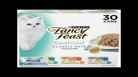 Purina Fancy Feast Seafood Classic Pate Collection Grain Free Wet Cat Food Review