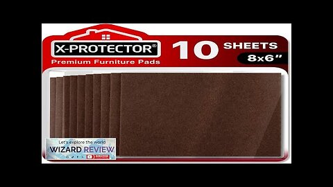 Felt Furniture Pads X-PROTECTOR 10 Pack Premium 8”x6” Heavy Duty 1/5” Review