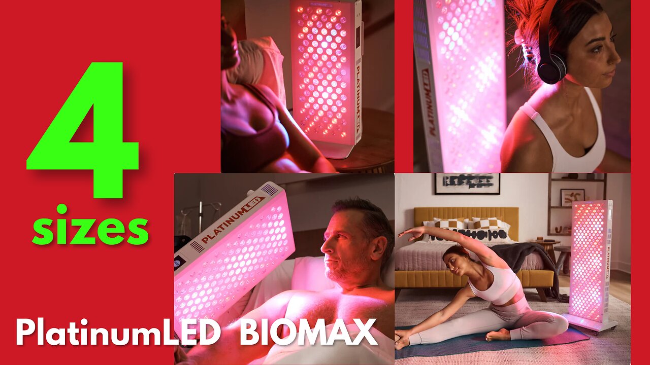 PlatinumLED BIOMAX therapy lights come in 4 sizes - what size is right for you?