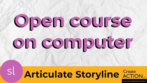 How to open and play an eLearning SCORM file on your computer!
