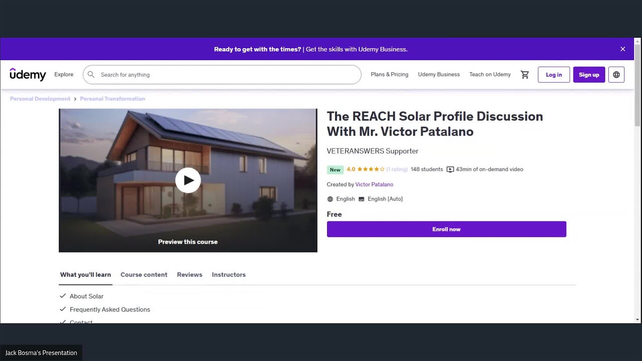 REACH Solar Profile Discussion https://www.facebook.com/100000524122770/videos/615941051039924/