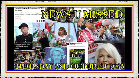 NEWS U MISSED WITH PAUL BROOKER 2ND OCTOBER 2025 