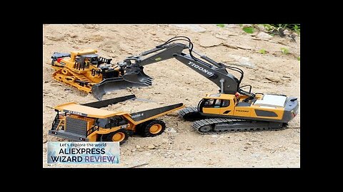 Children 2.4G Remote Control Excavator RC Model Car Toys Dump Truck Bulldozer Review