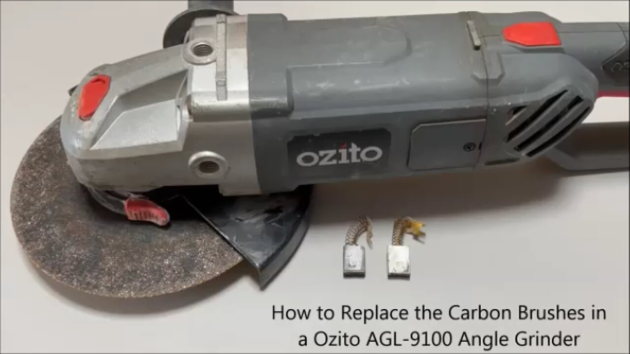 How to Replace the Carbon Brushes in a Ozito AGL9100 Angle Grinder