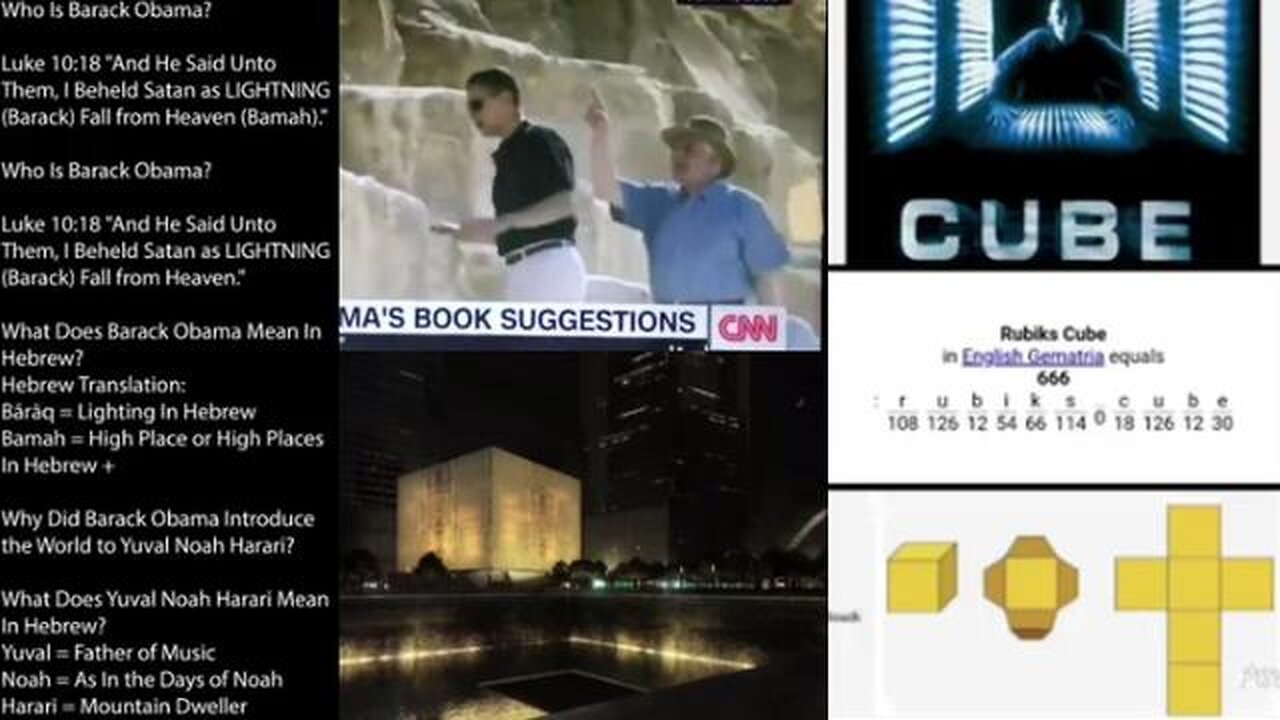 SATURN CUBE, HACKING HUMANS, VACCINE, NOAH HARARI & OBAMA