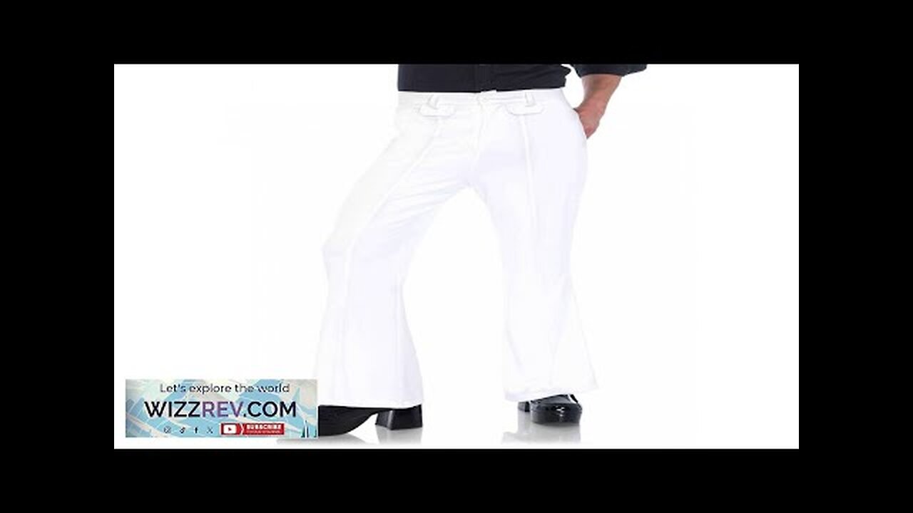 Mens White Bell Bottom Disco Pants Review